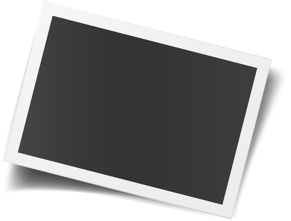 Retro realistic photo frame